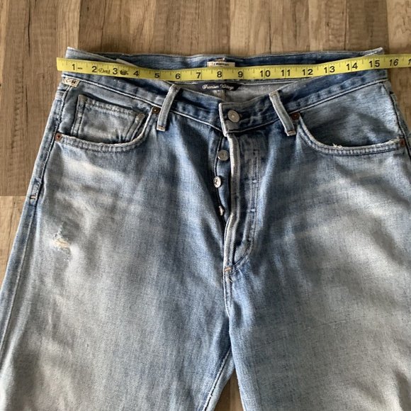 Womens COH Citizens of Humanity Cora High Rise Relaxed Crop Button Fly Jeans 28 - Picture 4 of 10